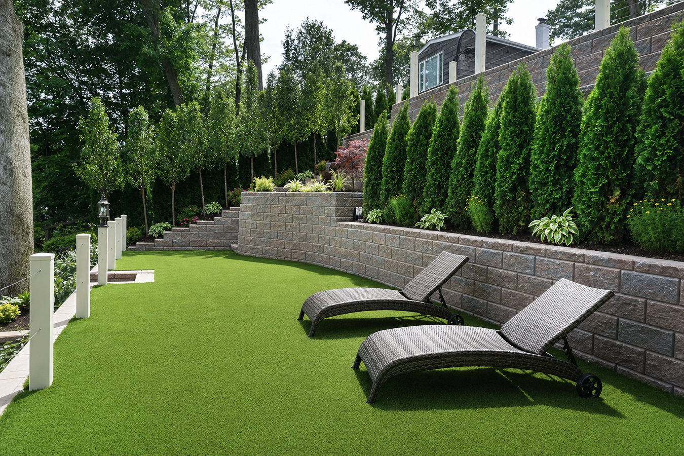 Residential turf installation in Fort Walton Beach, FL